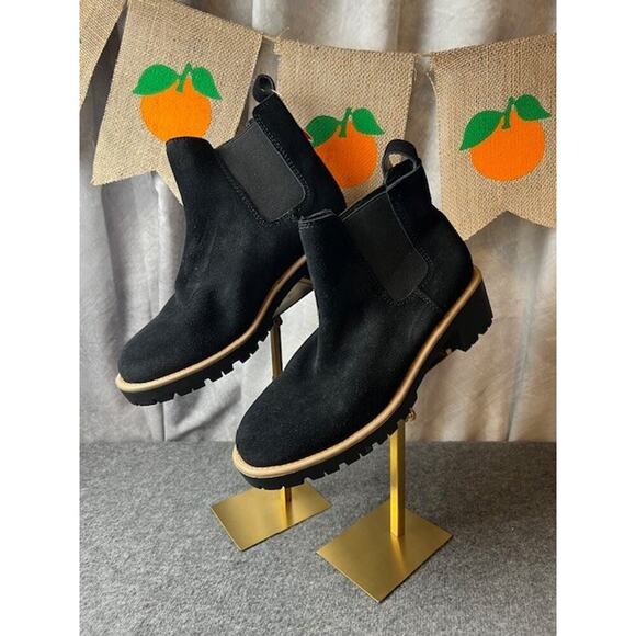 Blondo Shoes - Blondo Womens Mayes Black Suede Ankle Boots Shoes 9 Medium (B,M) BHFO 4255